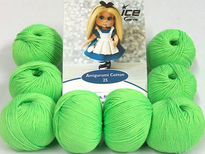 Amigurumi Cotton 25 Neon Green Sku:fnt2-62407