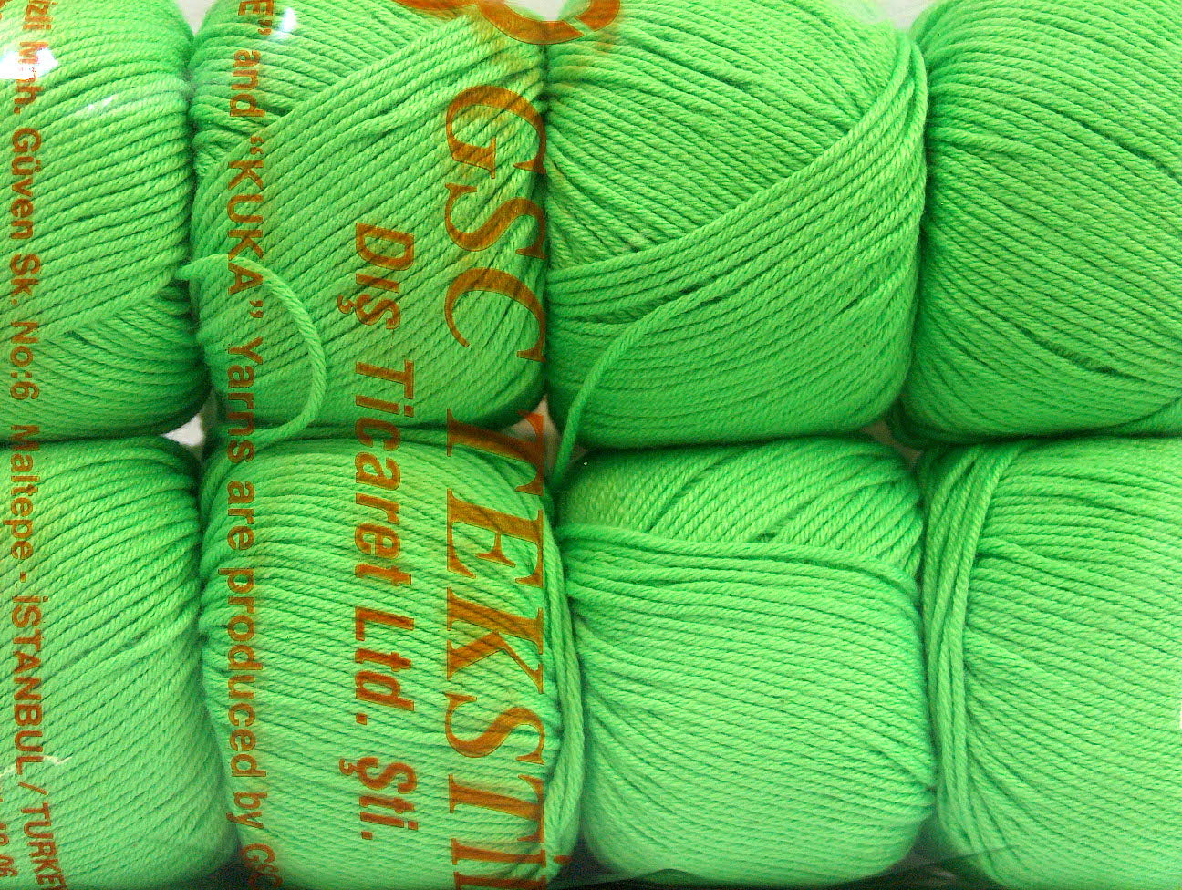 Amigurumi Cotton 25 Neon Green Sku:fnt2-62407