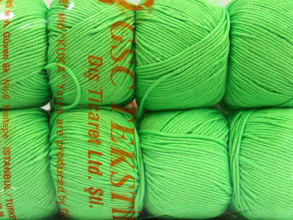 Amigurumi Cotton 25 Neon Green Sku:fnt2-62407