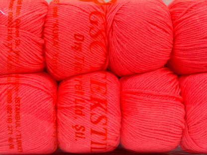 Amigurumi Cotton 25 Neon Salmon Sku:fnt2-62412