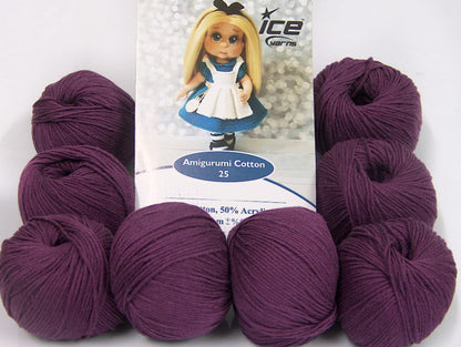 Amigurumi Cotton 25 Maroon Sku:fnt2-62416