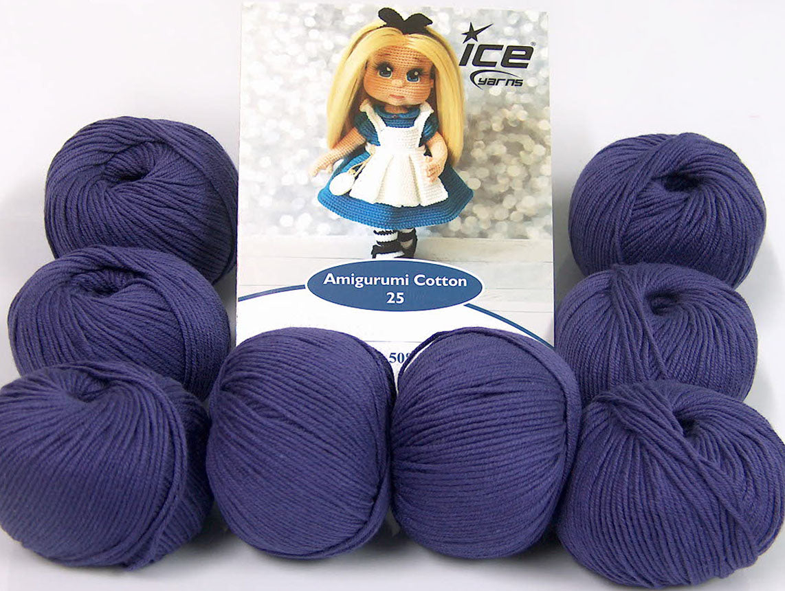 Amigurumi Cotton 25 Purple Sku:fnt2-62419