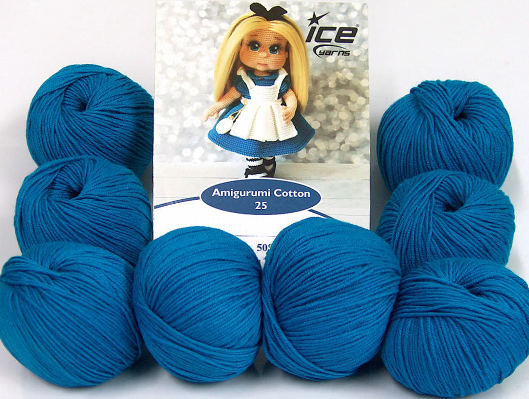 Amigurumi Cotton 25 Dark Turquoise Sku:fnt2-62426