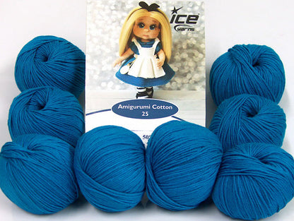 Amigurumi Cotton 25 Dark Turquoise Sku:fnt2-62426