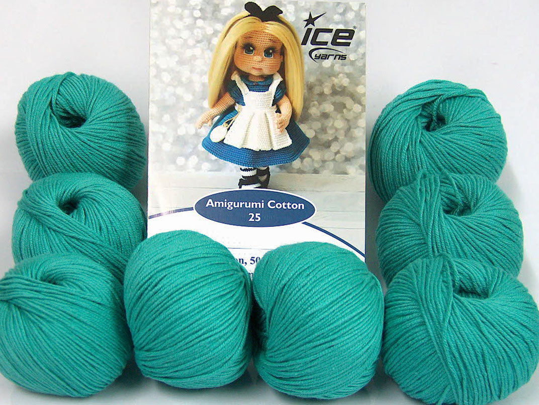 Amigurumi Cotton 25 Emerald Green Sku:fnt2-62427