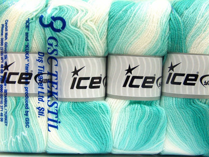 Baby Batik Mint Green, White Sku:fnt2-62538