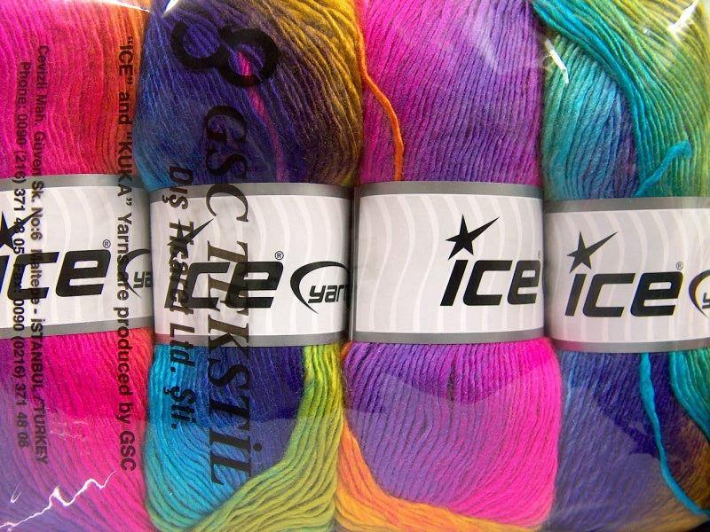 Rainbow Green, Turquoise, Blue, Gold, Pink fnt2-62912