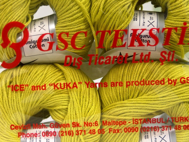 Amigurumi Cotton Light Olive Green Sku:fnt2-63017