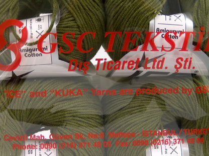 Amigurumi Cotton Dark Khaki fnt2-63019