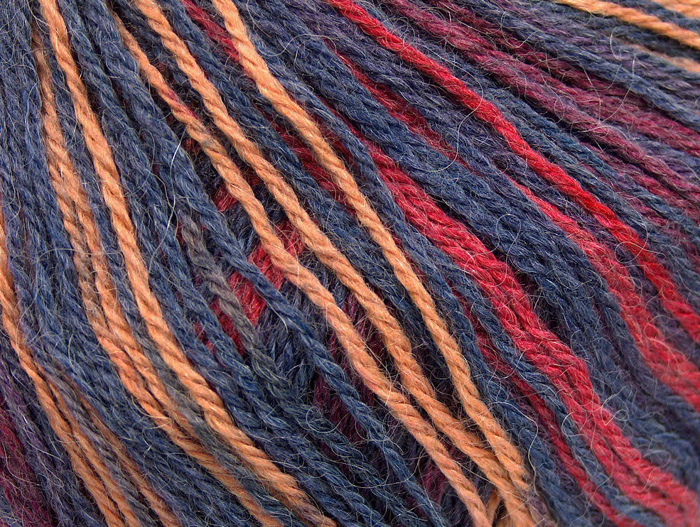 Alpaca Fine Magic Jeans Blue, Burgundy, Cream Sku:fnt2-63032