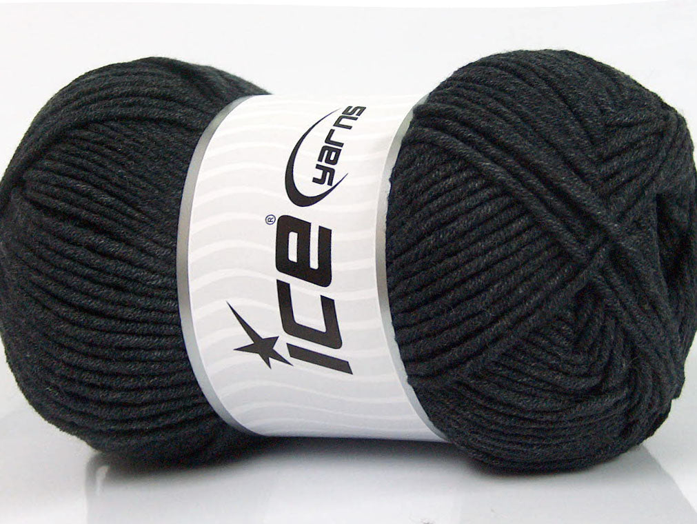 Lorena Worsted Anthracite Black fnt2-63096