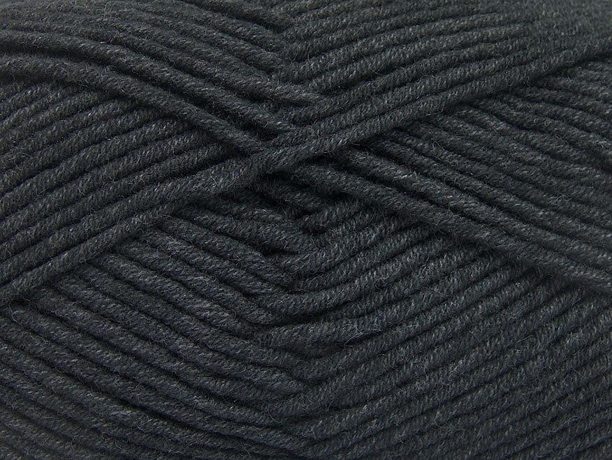 Lorena Worsted Anthracite Black fnt2-63096