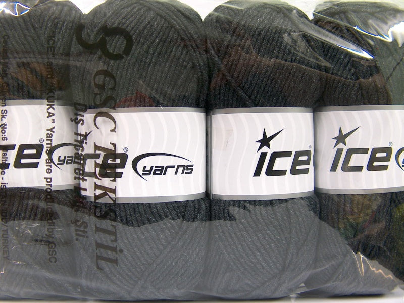 Lorena Worsted Anthracite Black fnt2-63096