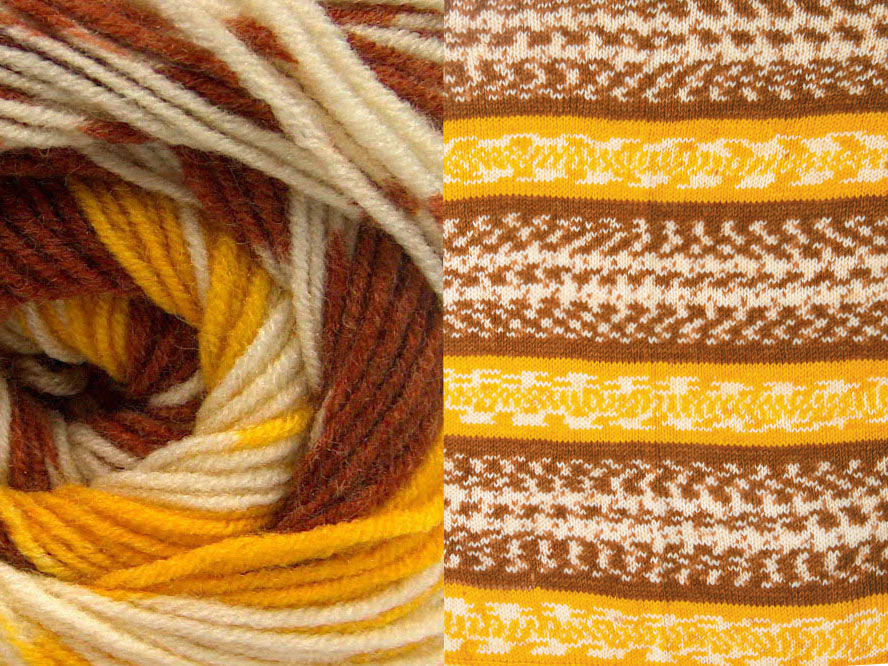 Jacquard Wool Copper, Yellow, Cream Sku:fnt2-63209