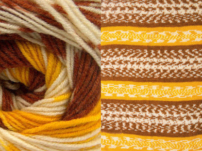Jacquard Wool Copper, Yellow, Cream Sku:fnt2-63209