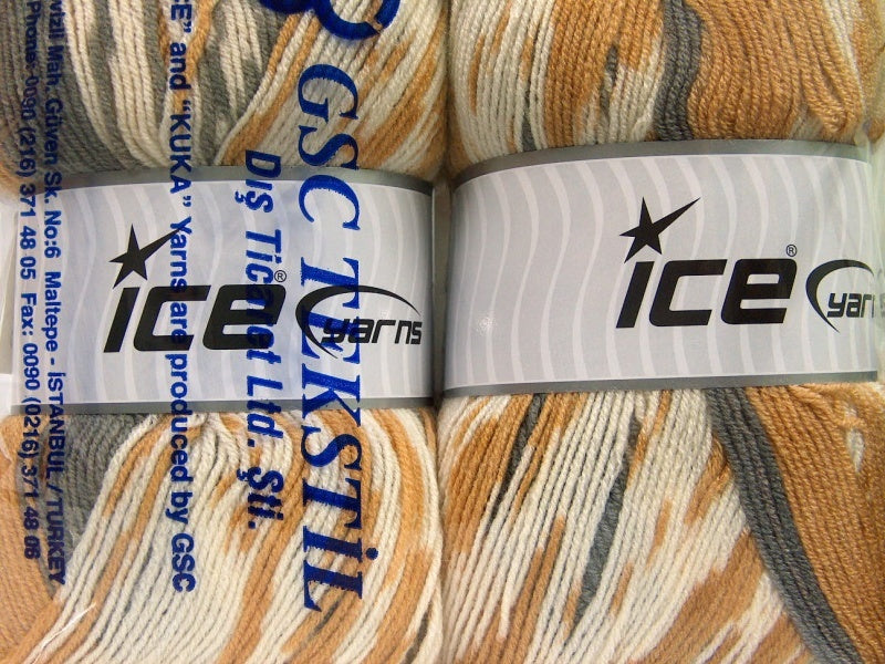 Jacquard Wool Grey, Light Brown, Cream Sku:fnt2-63210