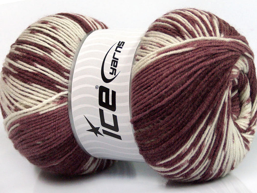 Jacquard Wool Maroon Shades, White Sku:fnt2-63217