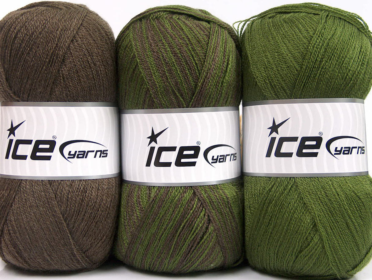 Baby Ombre Brown, Dark Green fnt2-63223