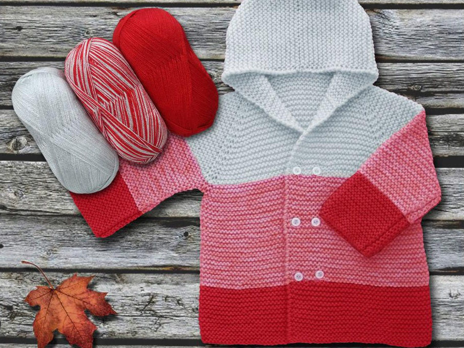 Baby Ombre Red, Light Grey fnt2-63225