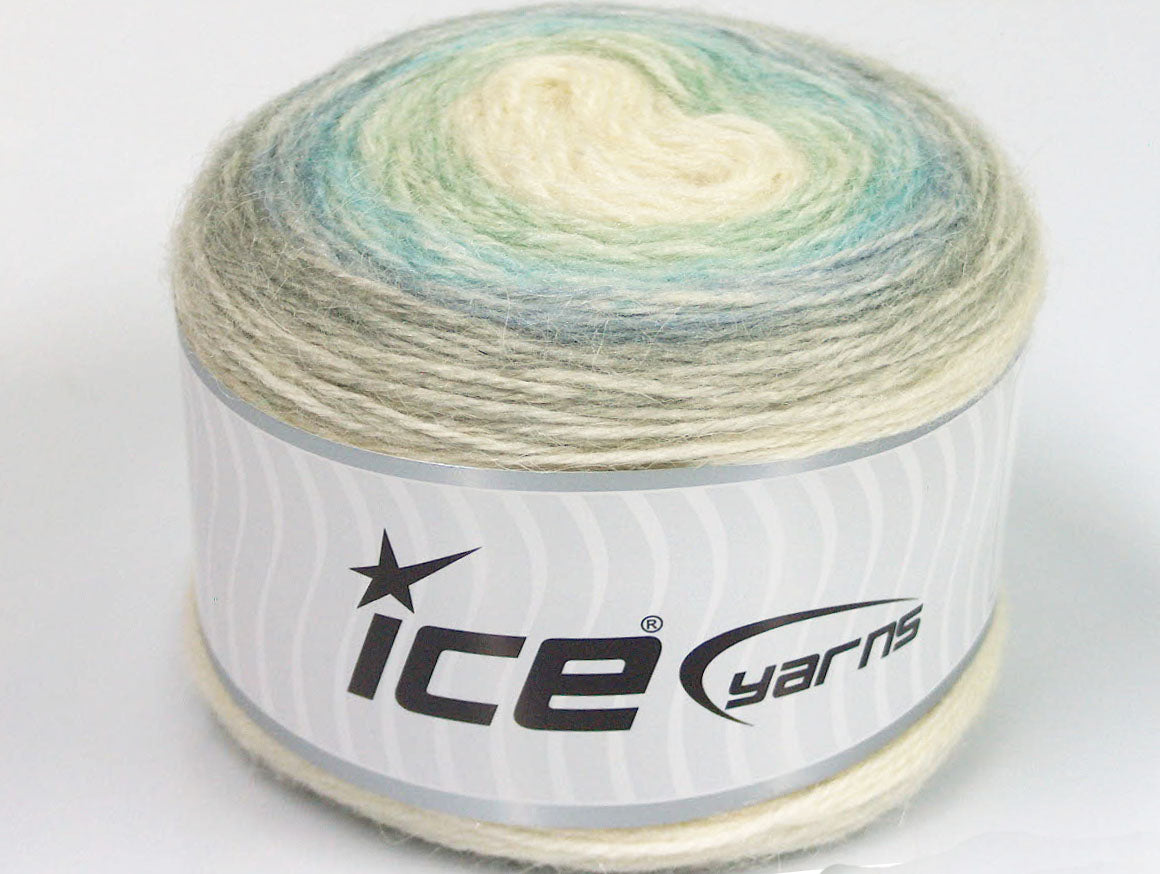 Cakes Alpaca Grey, Turquoise, Mint Green, ,Cream fnt2-63266