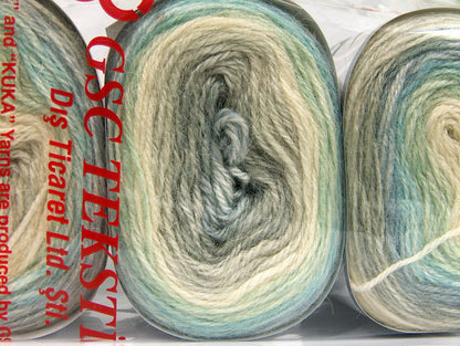 Cakes Alpaca Grey, Turquoise, Mint Green, ,Cream fnt2-63266
