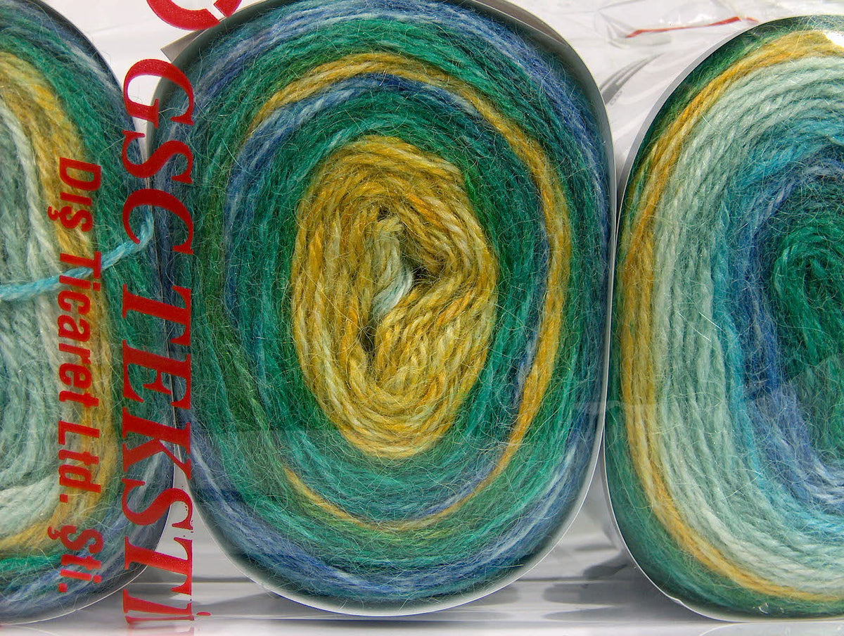 Cakes Alpaca Turquoise, Blue, Green Shades fnt2-63272