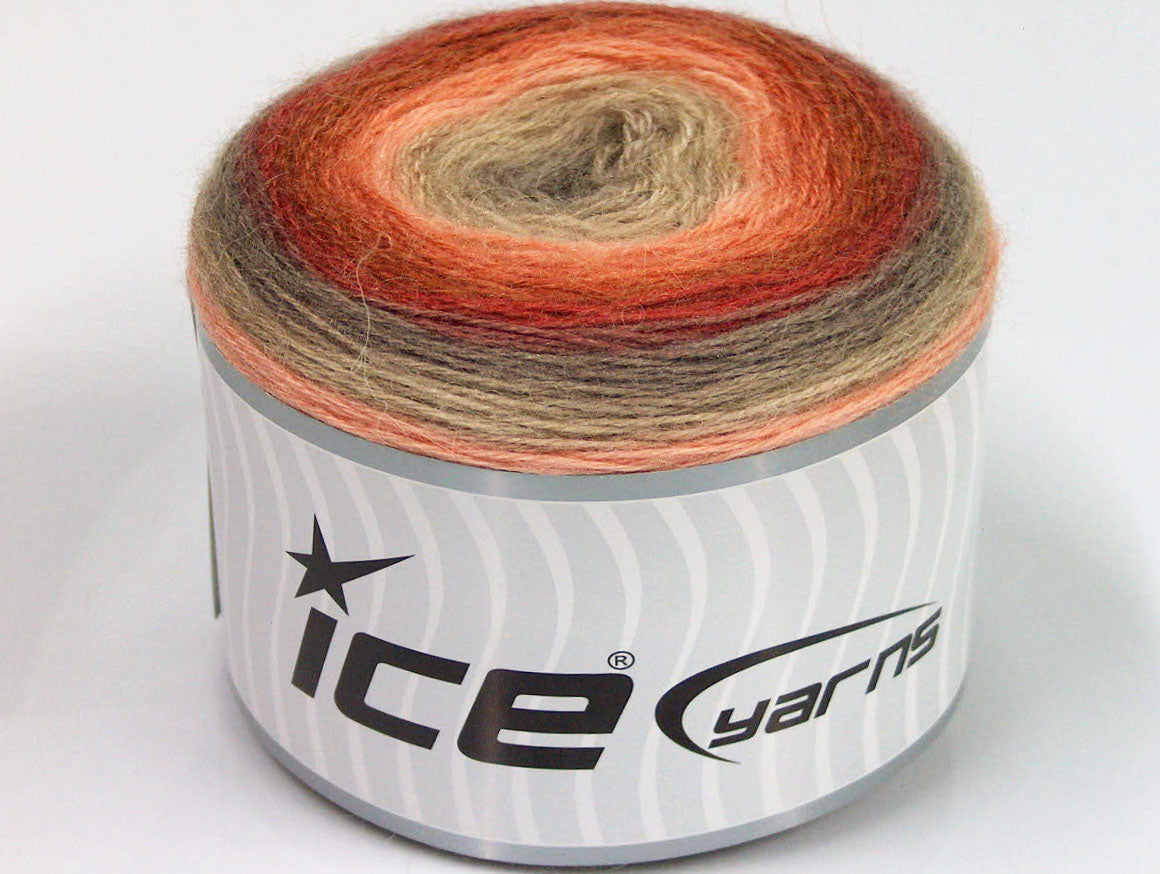 Cakes Mohair Camel, Copper, Salmon, Beige fnt2-63276