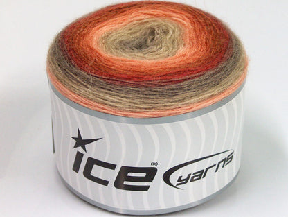 Cakes Mohair Camel, Copper, Salmon, Beige fnt2-63276