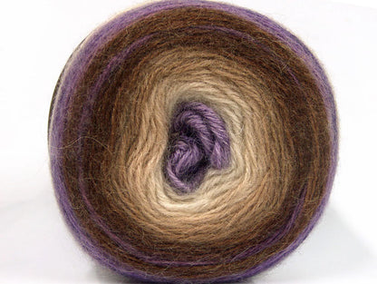 Cakes Mohair Lilac, Brown, Camel, Cream fnt2-63278