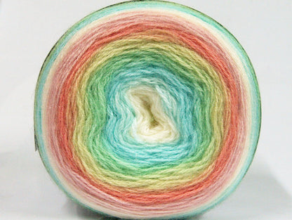 Cakes Mohair White, Pink, Salmon, Green Shades, Turquoise fnt2-63280