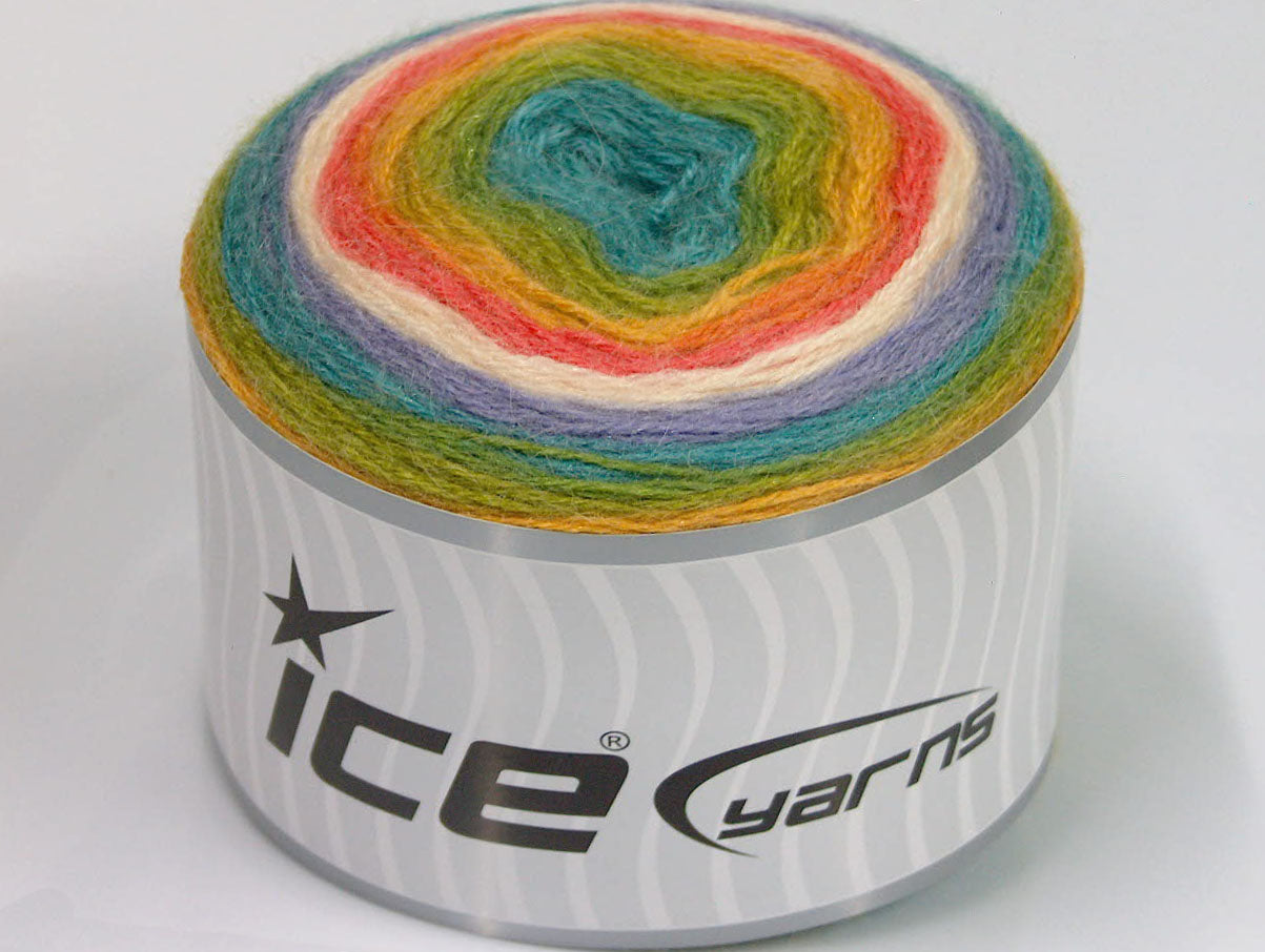 Cakes Mohair Green, Turquoise, Lilac, Cream, Salmon, Gold fnt2-63281