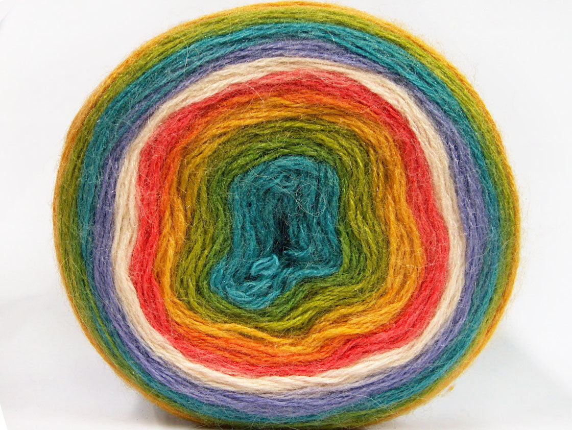 Cakes Mohair Green, Turquoise, Lilac, Cream, Salmon, Gold fnt2-63281