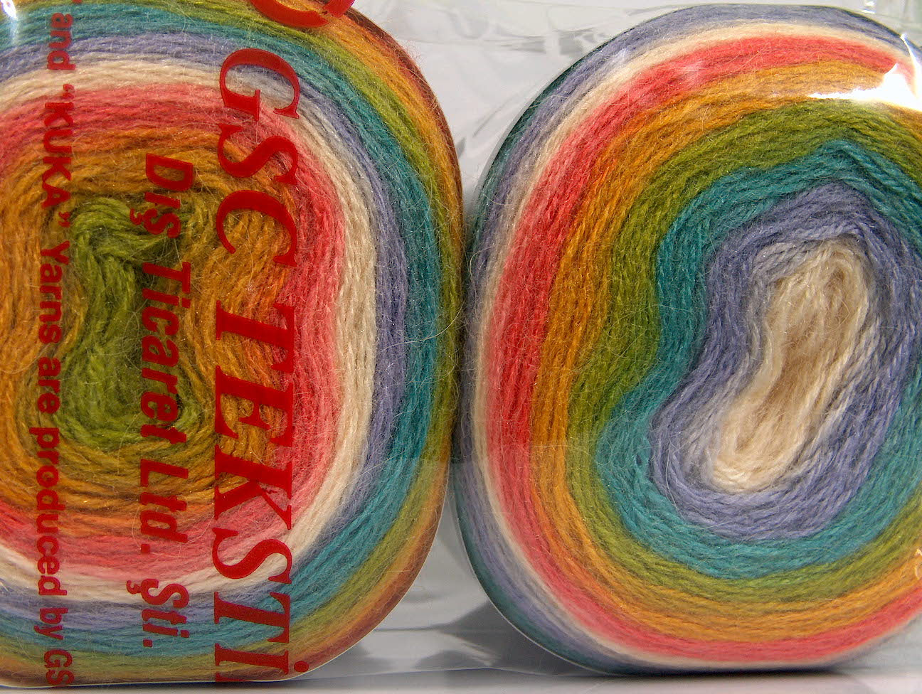 Cakes Mohair Green, Turquoise, Lilac, Cream, Salmon, Gold fnt2-63281