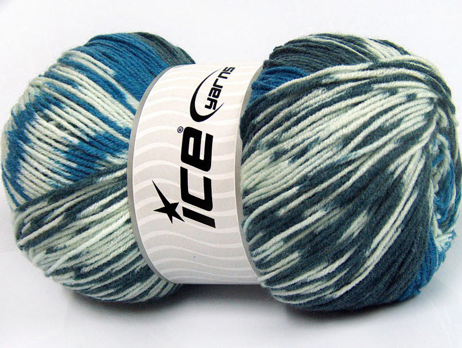 Jacquard Wool Blue, Anthracite Black, White Sku:fnt2-63387