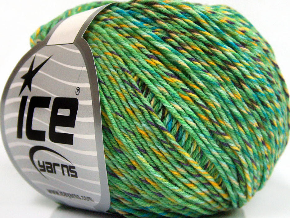 Lorena Colorful Green, Turquoise, Purple, Yellow fnt2-63412