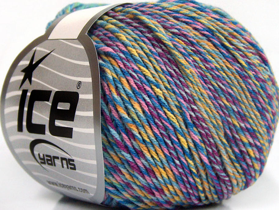Lorena Colorful Blue Shades, Green, Pink, Yellow, Lilac fnt2-63415