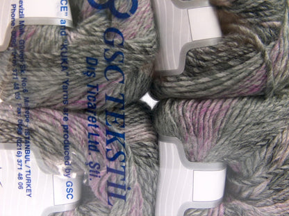 Roseto Worsted Grey Shades, Lilac Shades fnt2-63450
