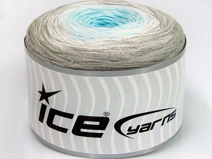 Cakes Cotton Fine White, Light Turquoise, Light Grey fnt2-63712