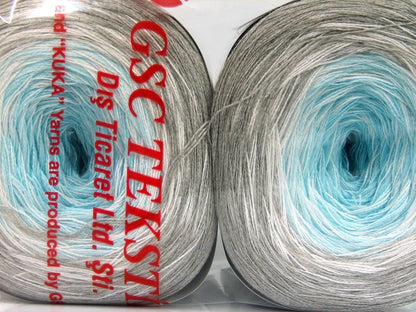 Cakes Cotton Fine White, Light Turquoise, Light Grey fnt2-63712