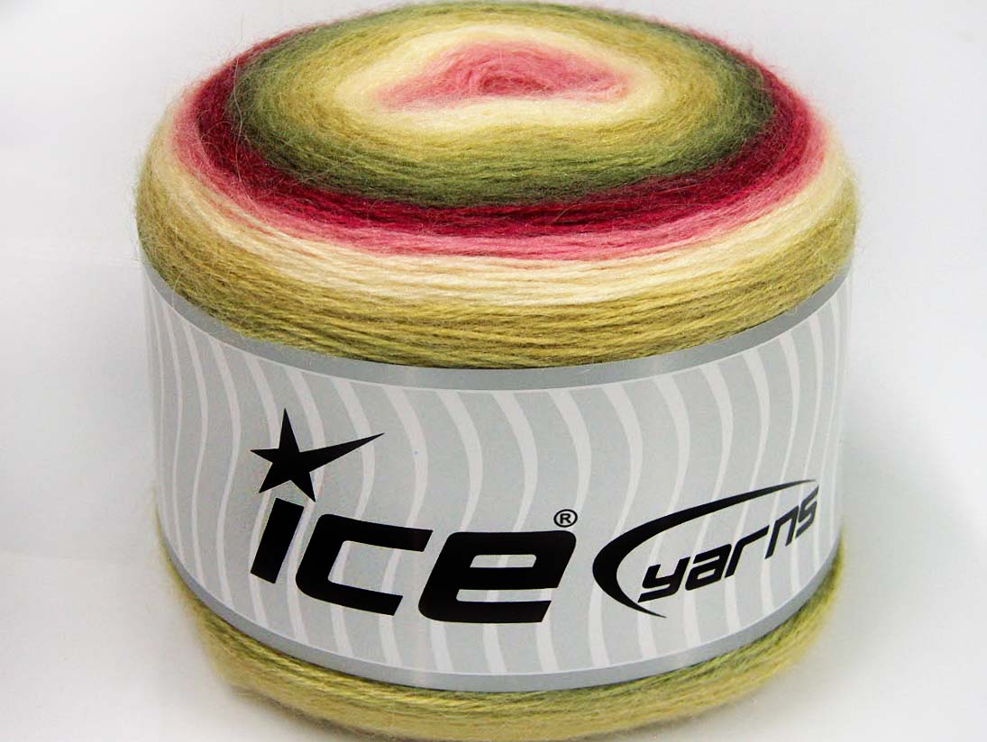 Cakes Mohair Pink, Green Shades, Burgundy fnt2-63718