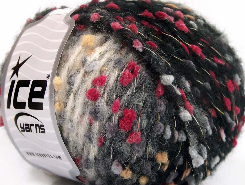 Alpaca Punto Black, Grey Shades, Burgundy, Gold fnt2-64051