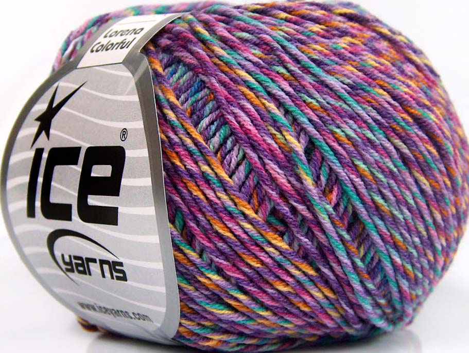 Lorena Colorful Lilac Shades, Light Green, Gold, Cream fnt2-64202