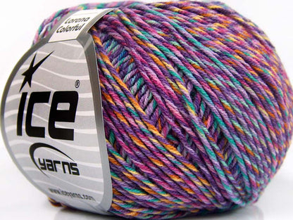 Lorena Colorful Lilac Shades, Light Green, Gold, Cream fnt2-64202