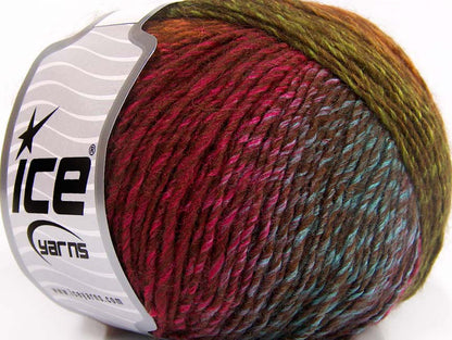 Roseto Fuchsia, Gold, Brown, Blue, Green fnt2-64221