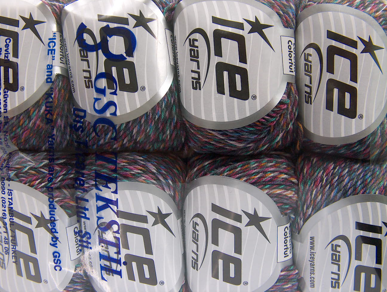 Lorena Colorful Grey, Blue, Lilac, Pink, Orange, White fnt2-64457