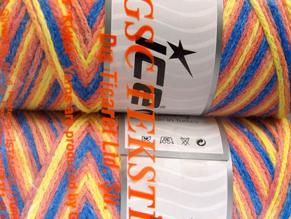Saver Chain Color Blue, Yellow, Light Salmon fnt2-64480