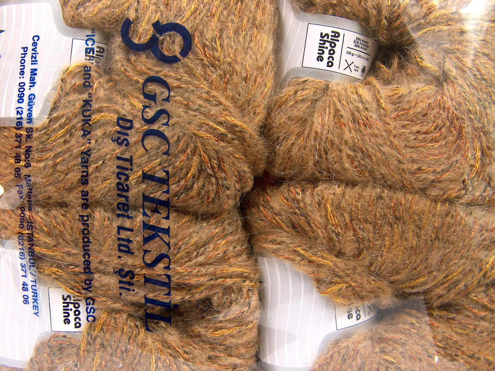 Alpaca Shine Light Brown, Gold, Black, Green Sku:fnt2-64921