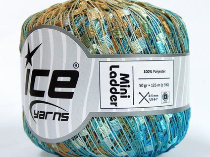 Mini Ladder Blue, Light Brown fnt2-65265
