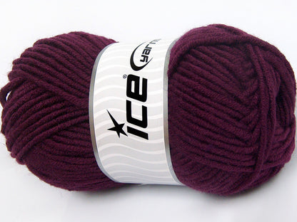 Merino Chunky Maroon fnt2-65959