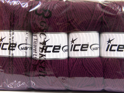 Merino Chunky Maroon fnt2-65959